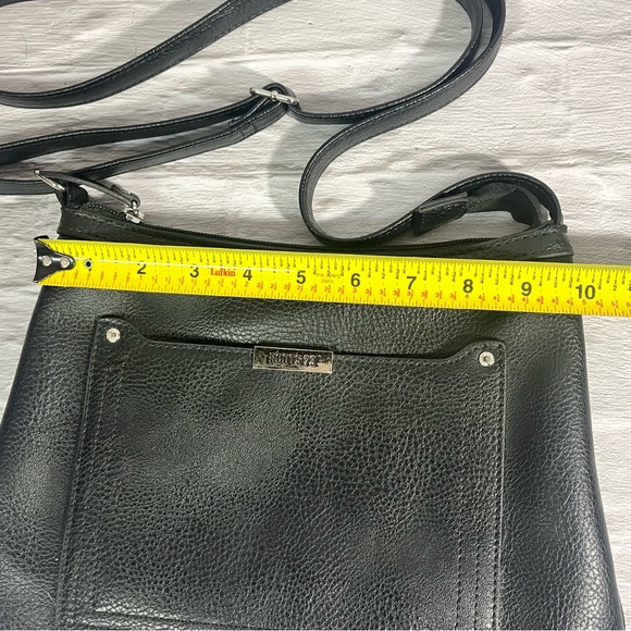 Roots Black Pebbled Faux Leather Crossbody Bag - Picture 12 of 15